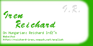 iren reichard business card